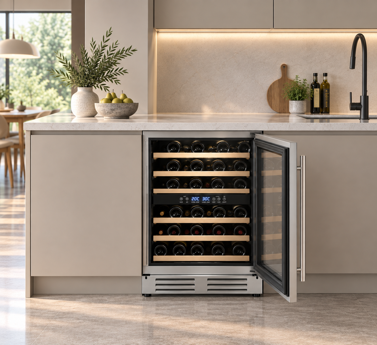 KSW462TWISS - CAVA PARA VINOS DOBLE TEMPERATURA 46BOT - KITCHEN STUDIO - Imagen 6